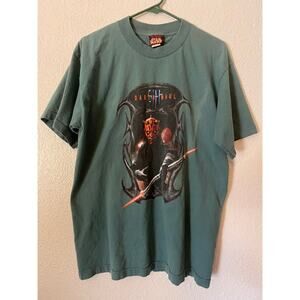 Vintage Star Wars Darth Maul Shirt Adult L Sith Lord The Phantom Movie 90s Mens